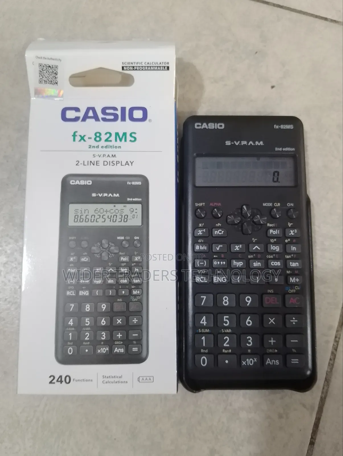 Casio 82ms Calculator Original