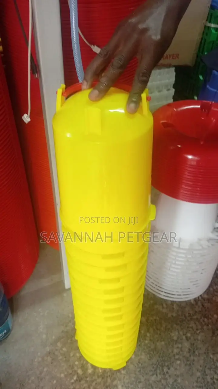 Chick Waterer Quails Chicken Hanging Poultry Feeder - 3 LTRS