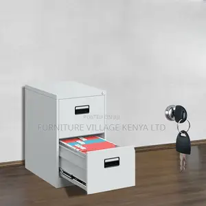 Office Cabinet:Three-Drawer Metal Storage Pedestal Cabinet