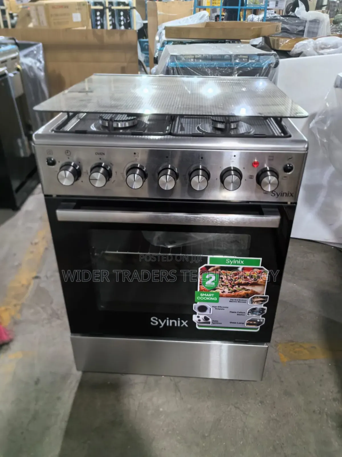 Syinix 60by 60  3+1 Standing Cooker With Electric Oven