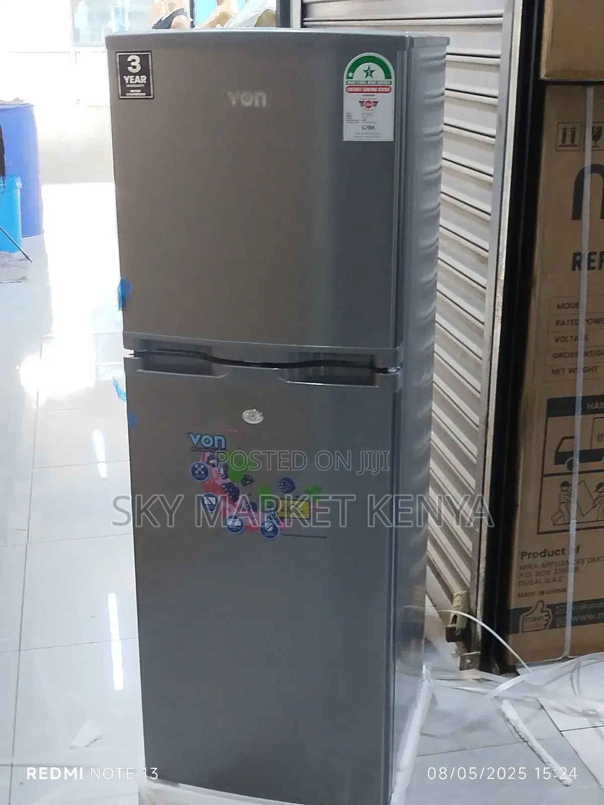 Von Fridge Vart-22dhs 134 Litres