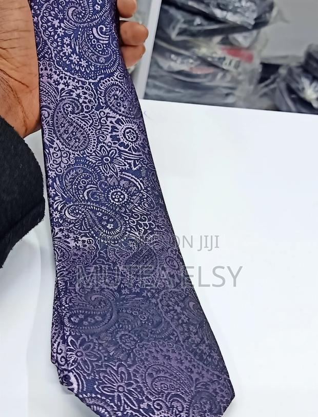 Heather Purple Executive Teardrop Tie Sets - thumbnail 4