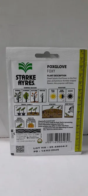 Foxglove Foxy Flower Seeds 0.7 Grams