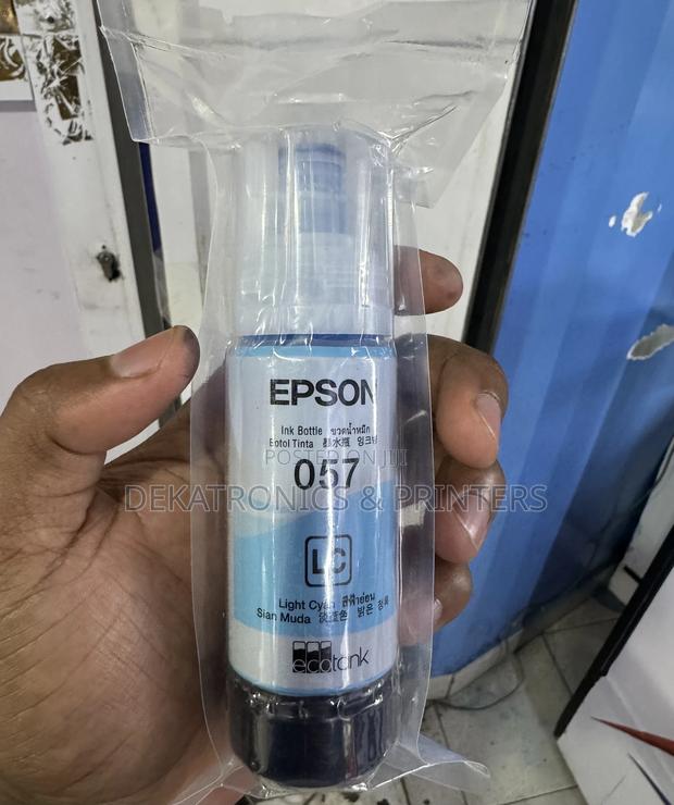 Epson 057 Light Cyan Original Ink For L8050, L18050 - main view