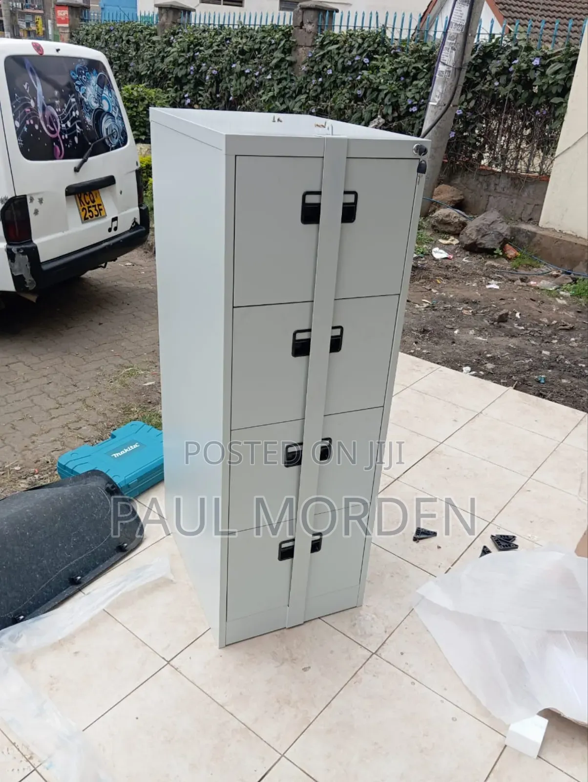 Four Drawers Metallic Filing Cabinet