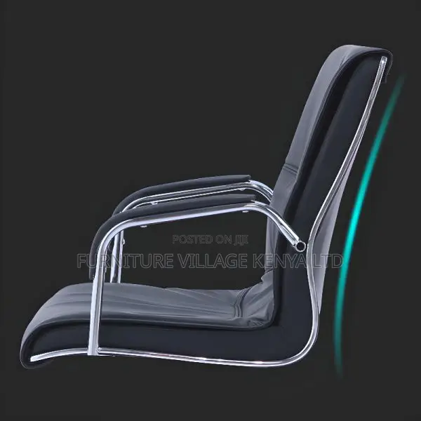Office Chair:Contoured Ergonomic Leather Office Medium Chair