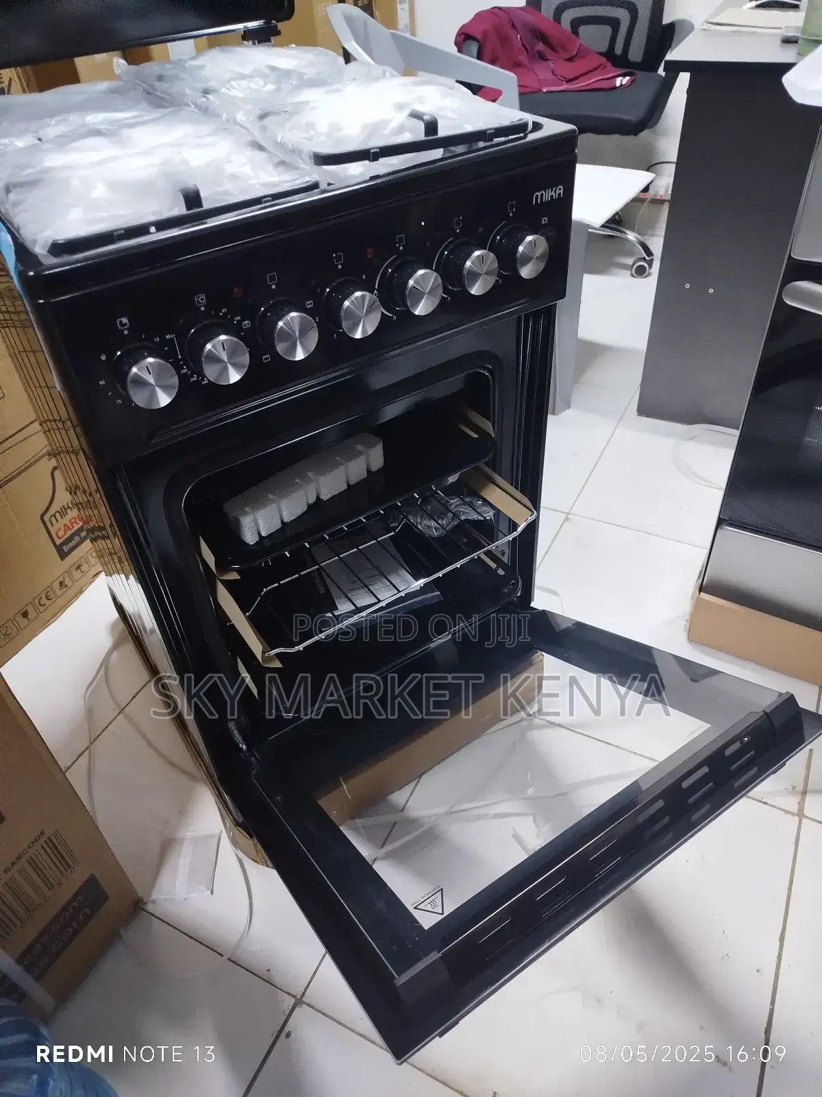 Mika Standing Cooker 50×60cm 3 Gas+ 1 Electric