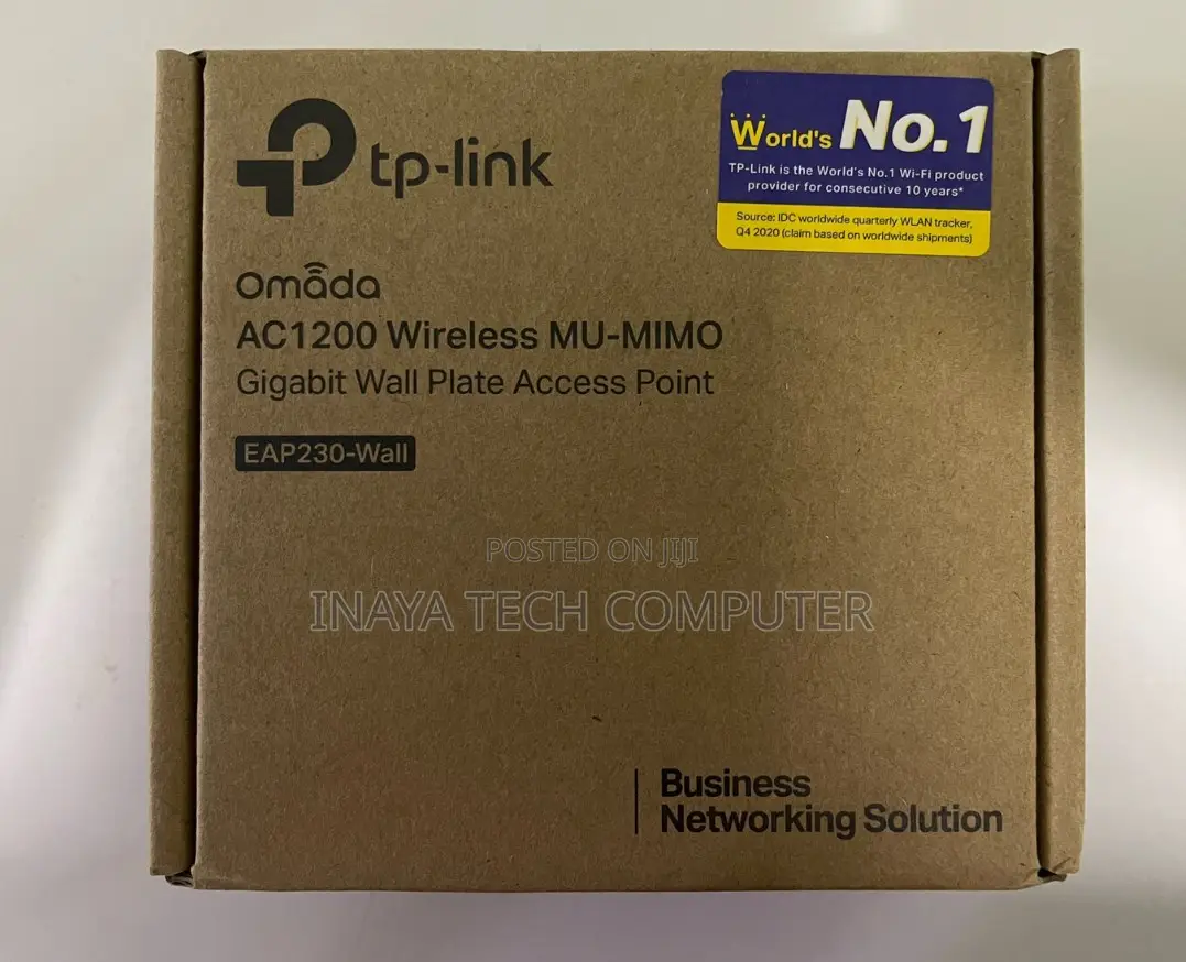 Tp-Link Omada Ac1200 Wall-Plate Access Point Tl-Eap230-Wall