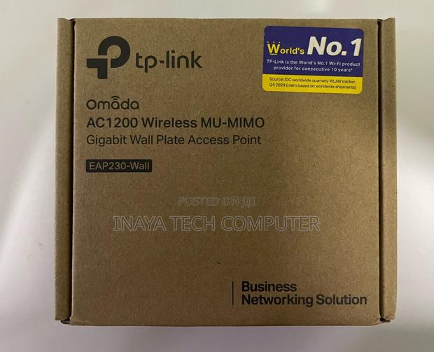 Tp-Link Omada Ac1200 Wall-Plate Access Point Tl-Eap230-Wall