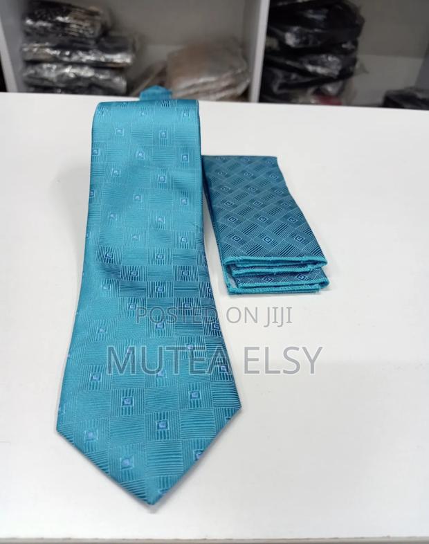 Tarquoise Blue Khazna Executive Tie Sets - main view