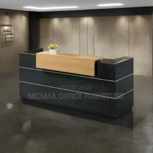 High Quality MDF Wood 1.6m Reception Desk