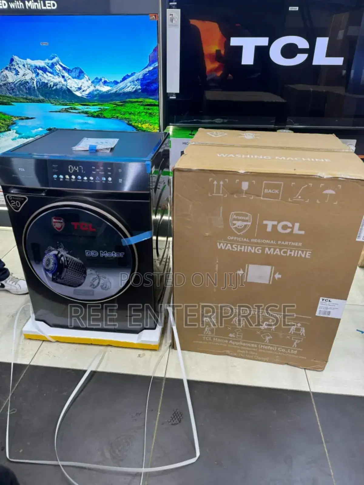 10kg TCL Front Load Wash and Spin Washing Machine