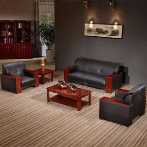 Premium 5-Seater Leather Sofa Set