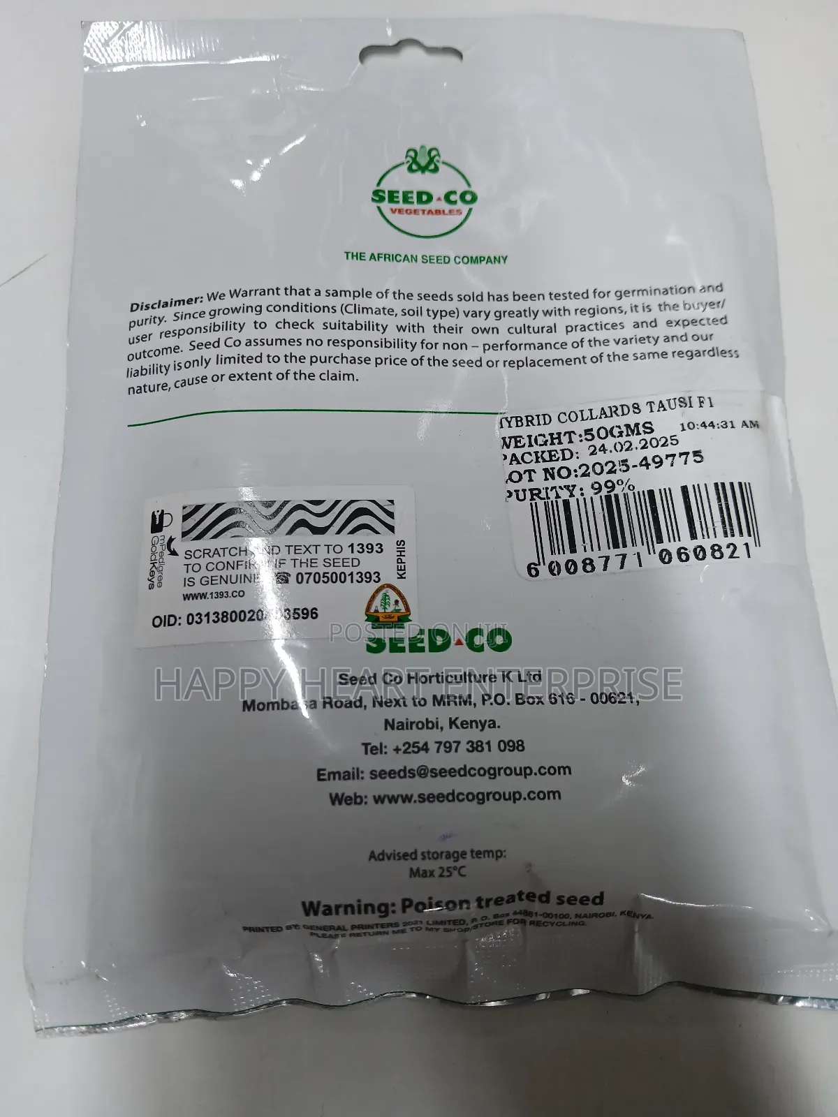 Tausi F1 Hybrid Collards 100g