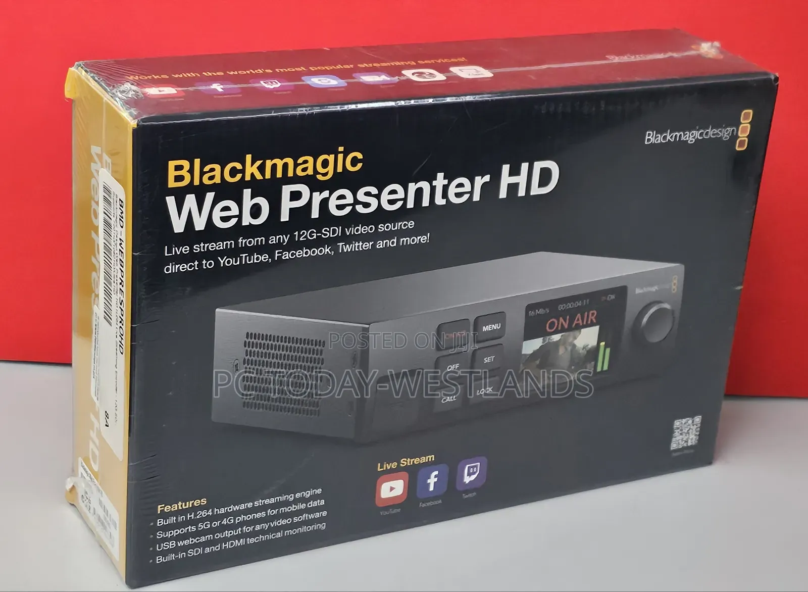 Blackmagic Design Web Presenter Hd 12g/6g/3g-sdi Video Up
