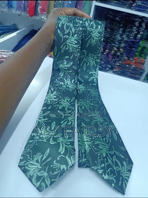 Forest Green Floral Executive Single Ties - thumbnail 2