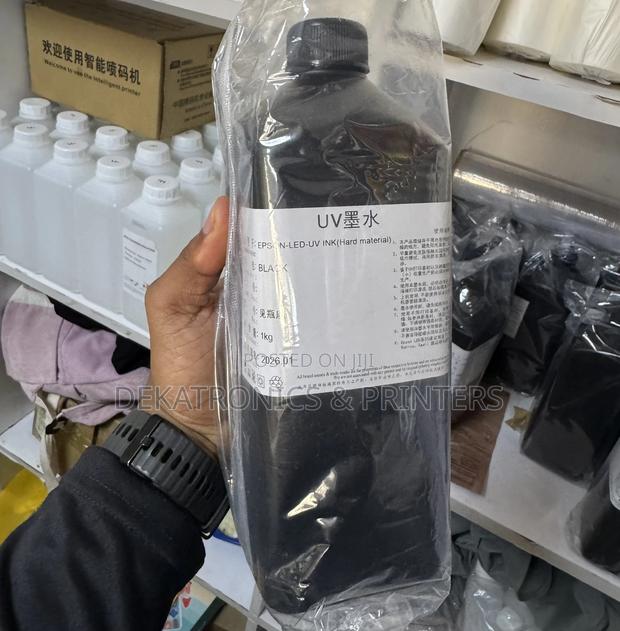1 Litre Black Uv Printer Ink - main view