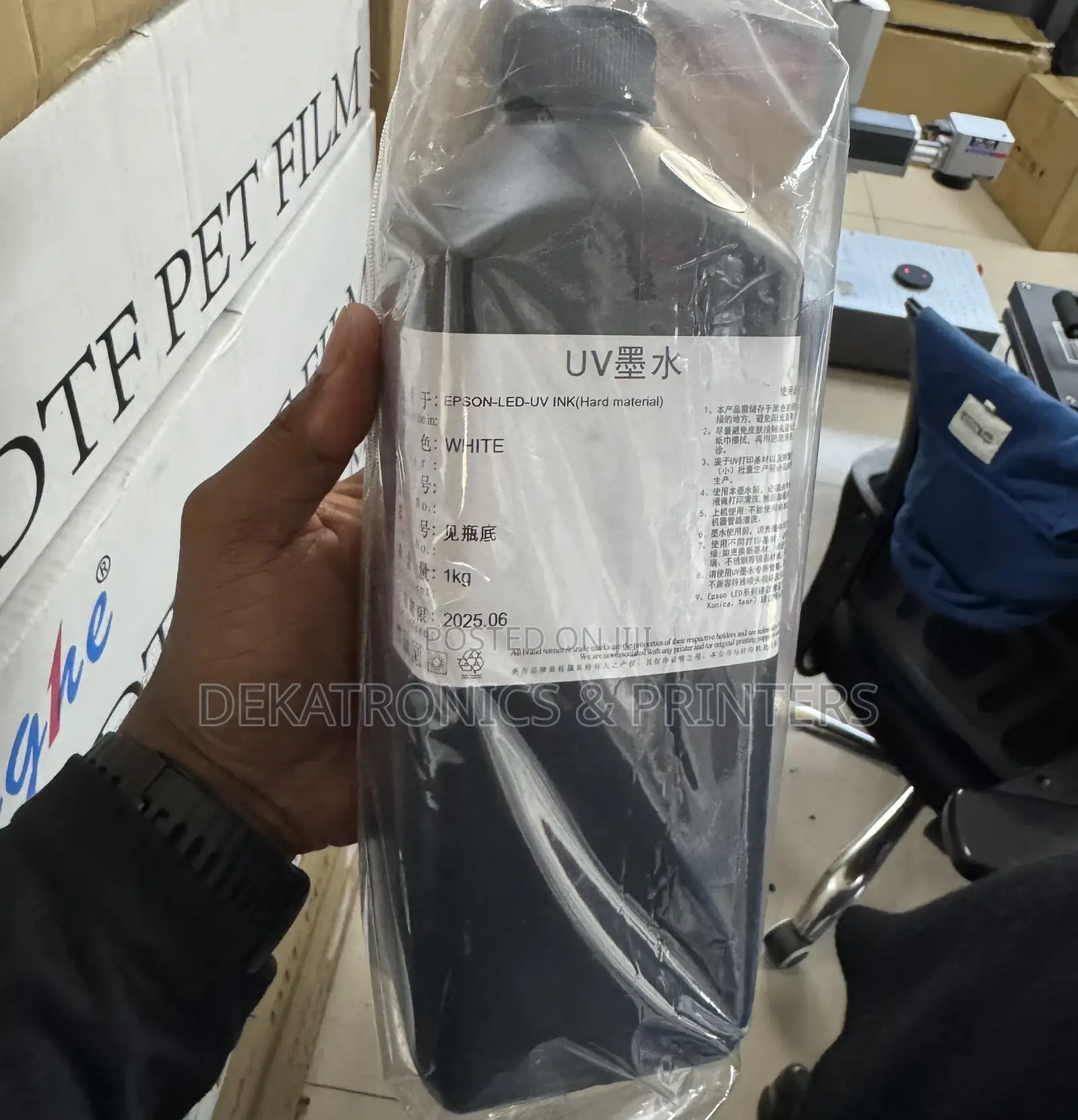 1 Litre White Uv Printer Ink