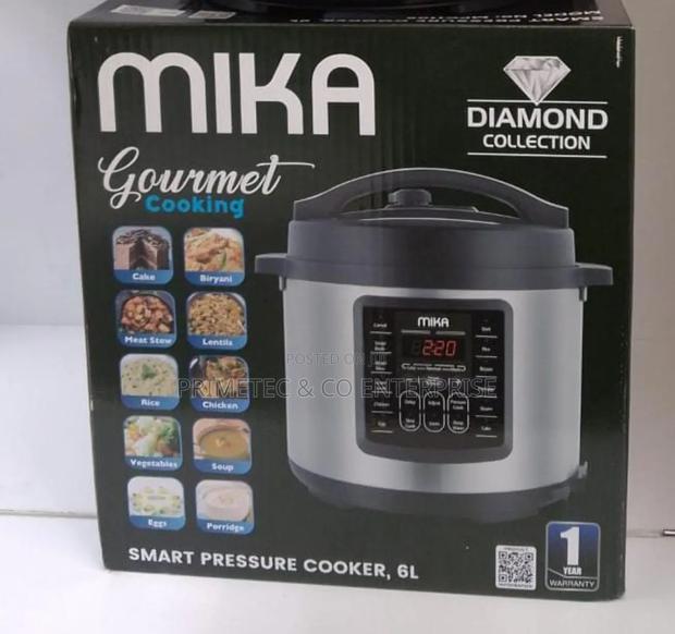 6 Litre Mika Smart Pressure Cooker - main view