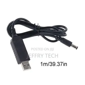 Usb to 5v-12v Adjustable Voltage Step Up 5.5x2.1mm Cable Pow