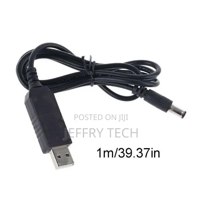 Usb to 5v-12v Adjustable Voltage Step Up 5.5x2.1mm Cable Pow