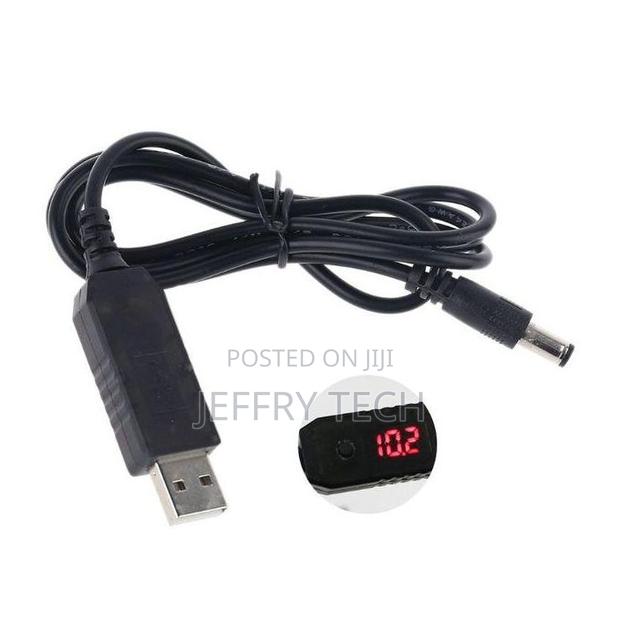 Usb to 5v-12v Adjustable Voltage Step Up 5.5x2.1mm Cable Pow - thumbnail 2