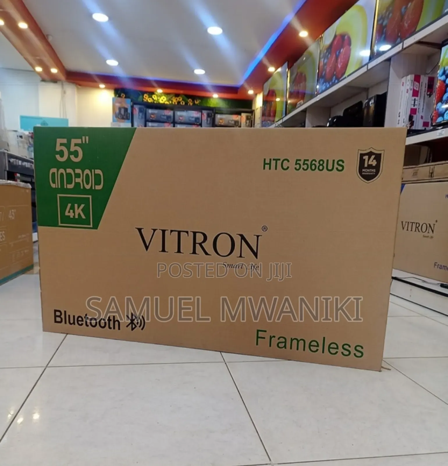 Vitron 55" Uhd Smart Android Tv
Frameless With Bluetooth