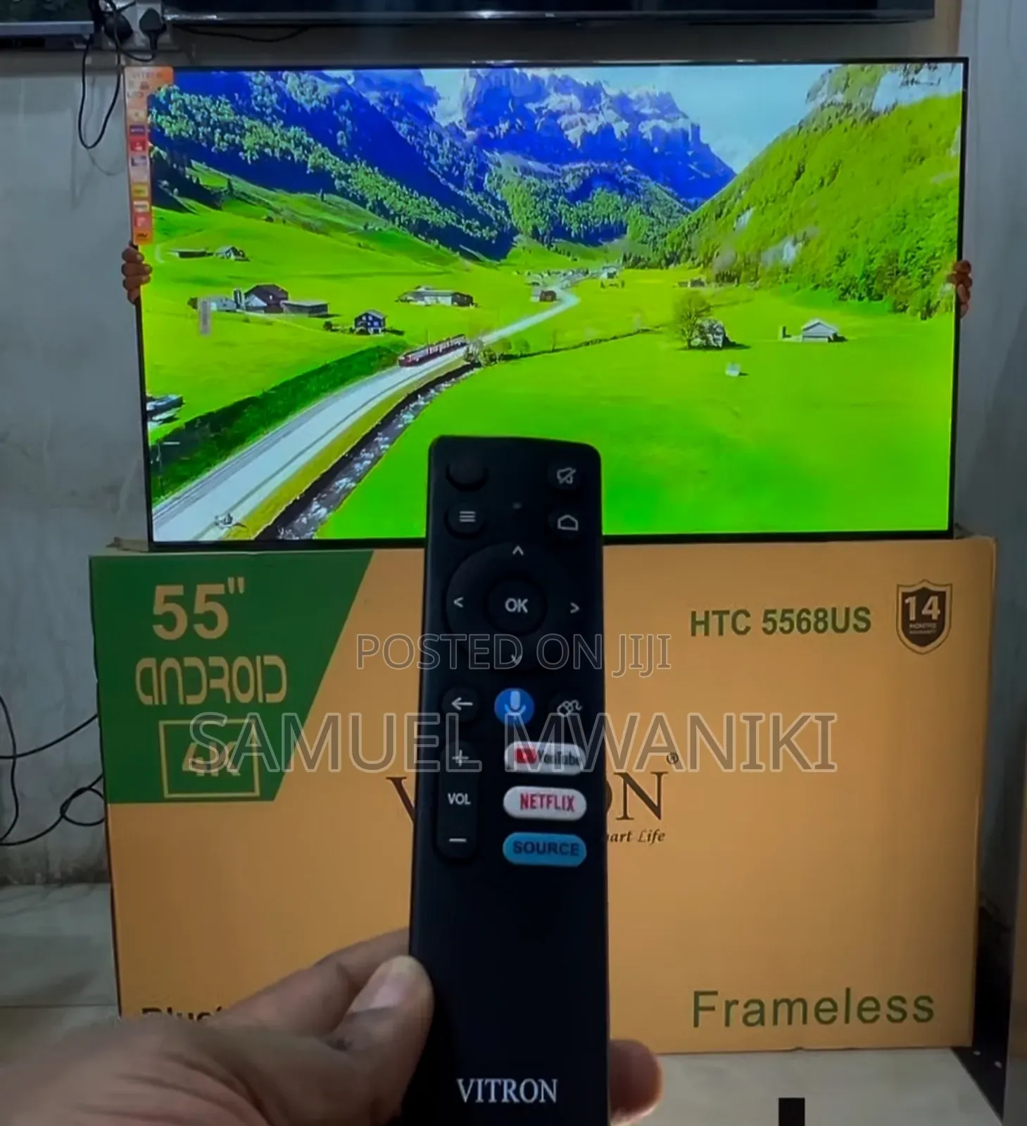 Vitron 55" Uhd Smart Android Tv
Frameless With Bluetooth