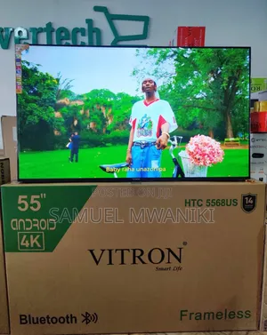 Vitron 55" Smart Android Tv Uhd Bluetooth + Voice Command