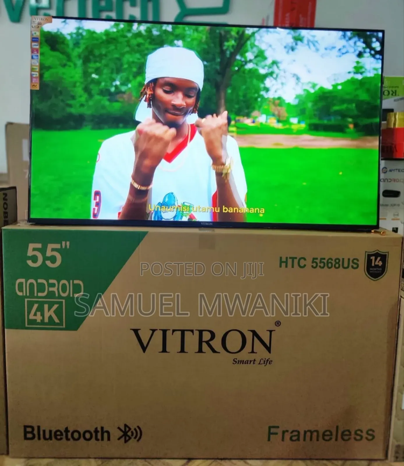 Vitron 55" Smart Android Tv Uhd Bluetooth + Voice Command
