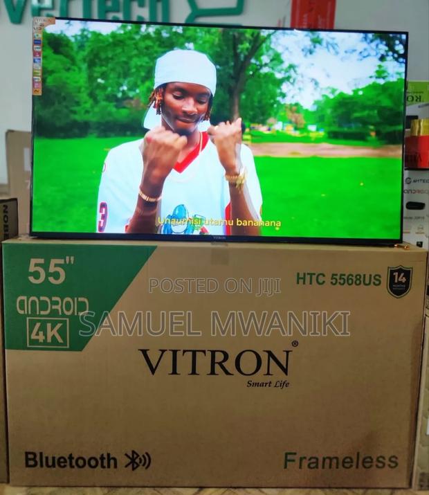 Vitron 55" Smart Android Tv Uhd Bluetooth + Voice Command