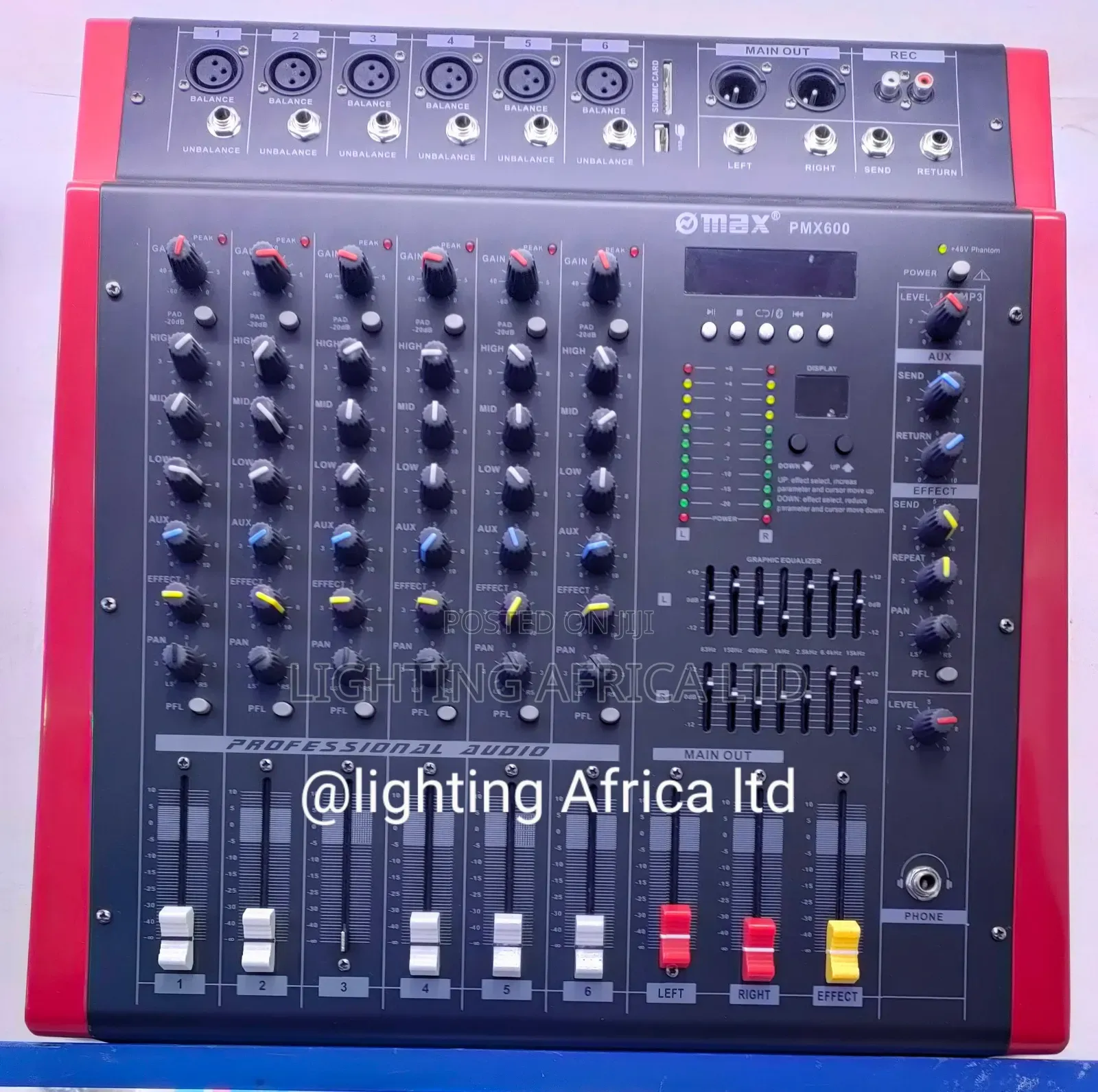 Proffesional 6 Channels Max Powered Mixer With Usb/Bluetooth(1000x2)