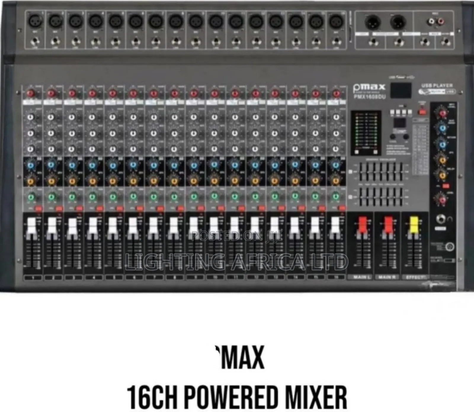 16 Channels Max Powered Mixer Usb/ Bluetooth