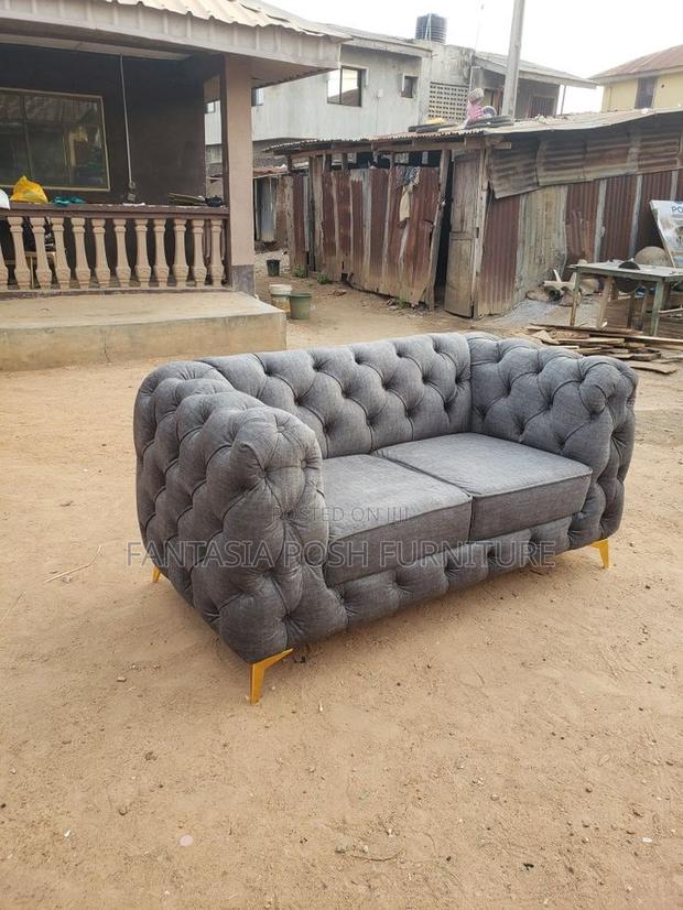 Charcoal Velvet Chester Duo 2 Seater - main view