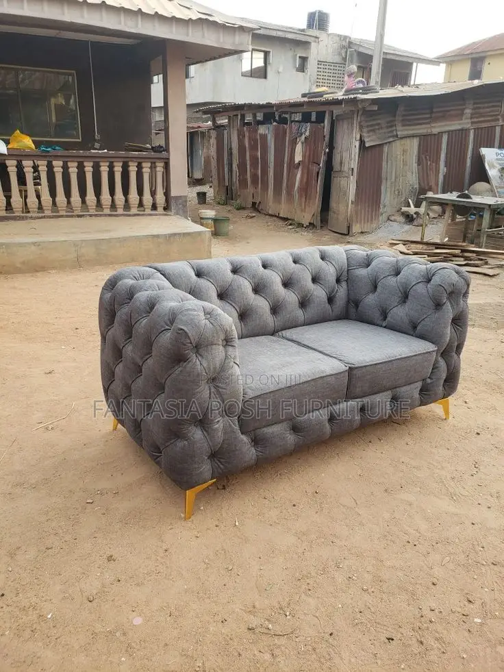 Charcoal Velvet Chester Duo 2 Seater