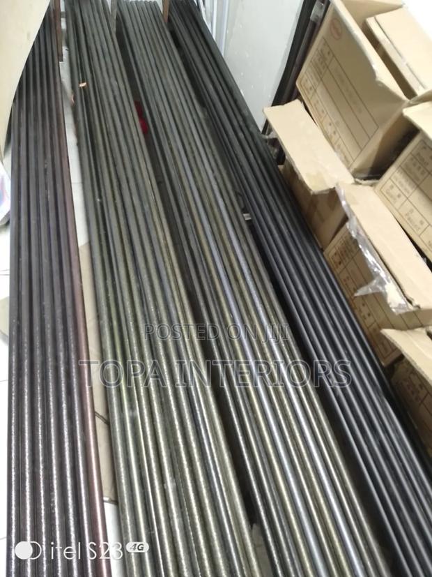 Non Adjustable Long 6m Jua Kali Powder Coated Curtain Rods