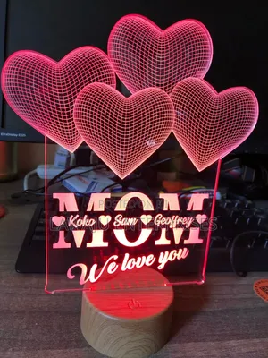 Red Personalized Acrylic Light