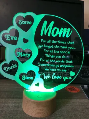 Green Personalized Acrylic Light