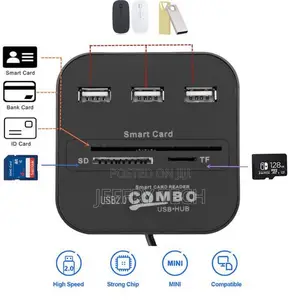 Art Card Reader for Bank Card Ic/Id Emv Sd Tf 3usb Hub In