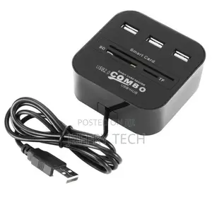 Art Card Reader for Bank Card Ic/Id Emv Sd Tf 3usb Hub In