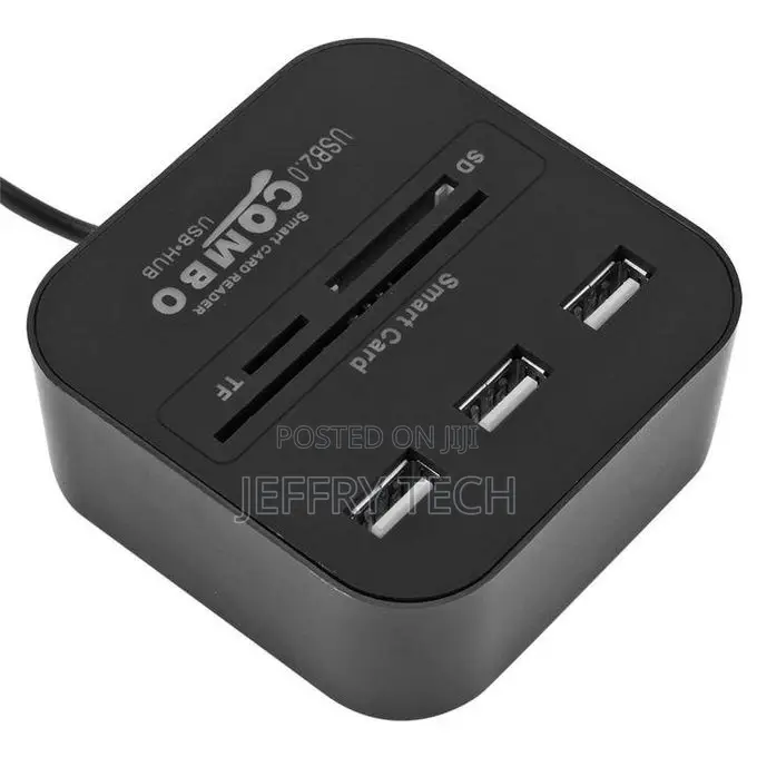 Art Card Reader for Bank Card Ic/Id Emv Sd Tf 3usb Hub In