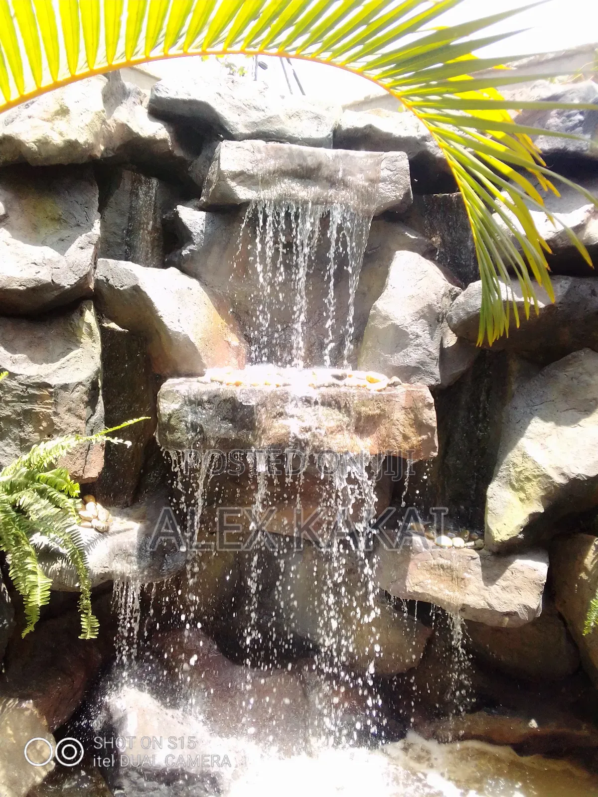 Waterfalls Fountains Fish Pound Fibreglass Sculpture