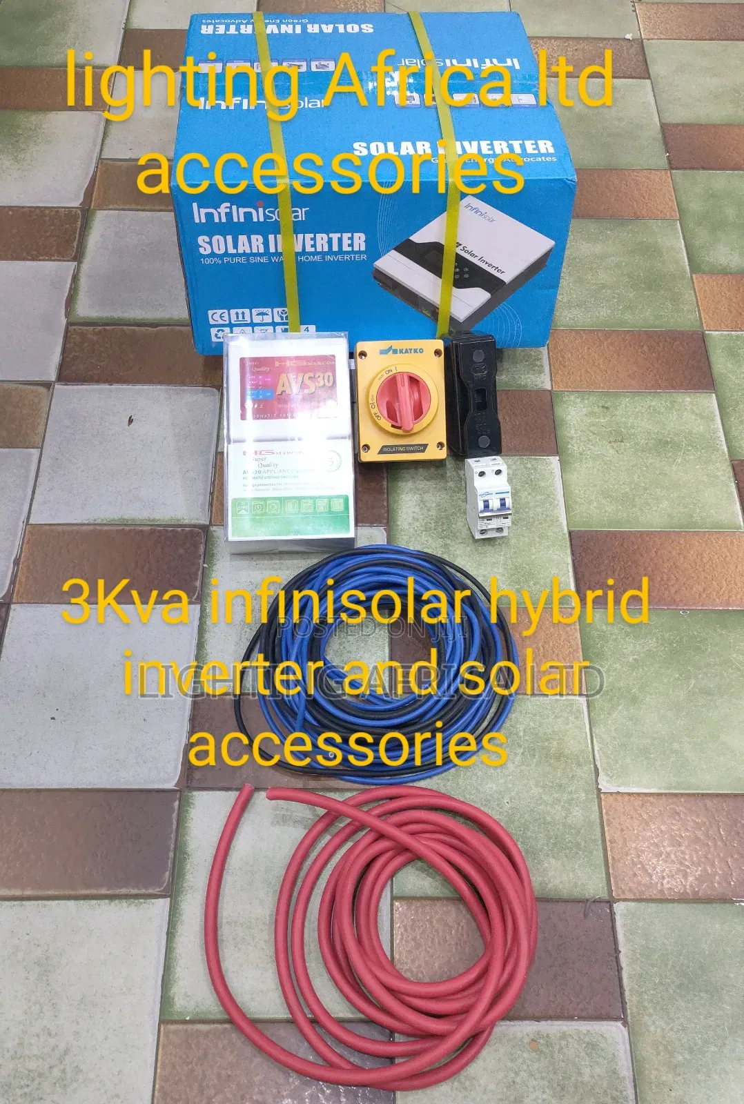 3kva/24v Infinisolar Hybrid Inverter With All Accessories