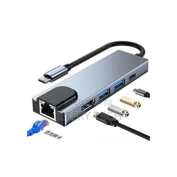 Usb C Hub 60hz Hdmi Docking Station Type C to Rj45 Port P
