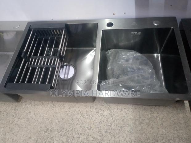 Kitchen Sink Double Bowl 78x43cm (Heavy Guage)