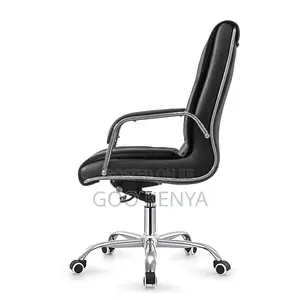 Office Chair ; High-Back Leather Office Seat