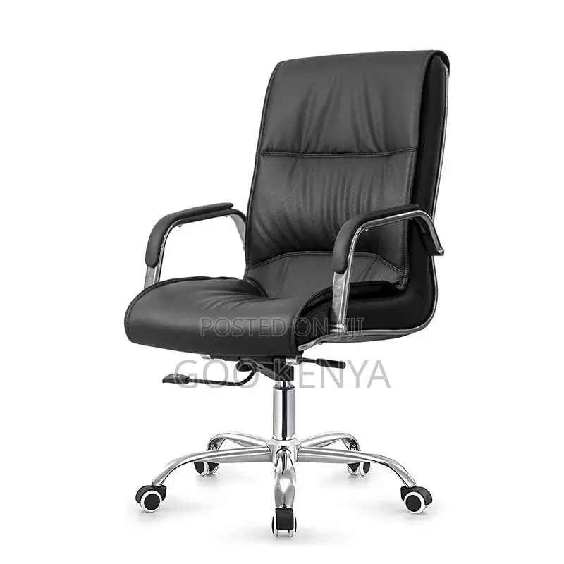 Office Chair ; High-Back Leather Office Seat