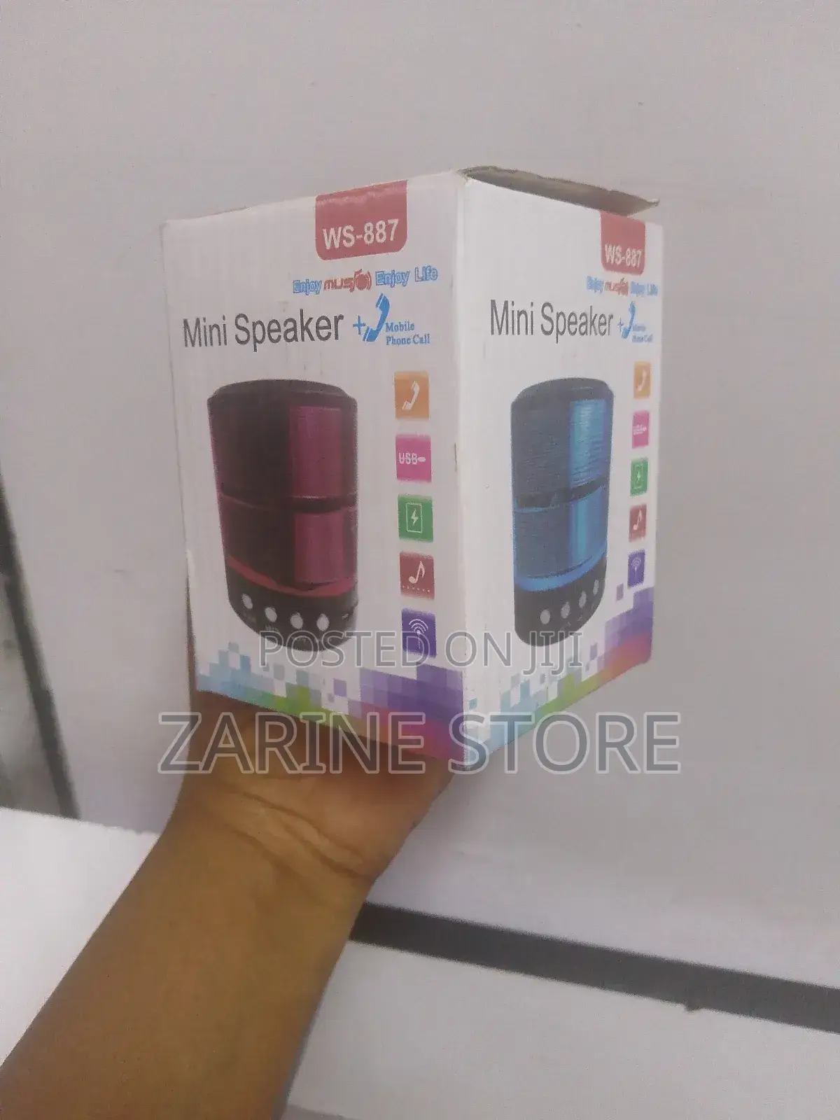 Mini Portable Speaker Ws-887 With Radio, Bluetooth