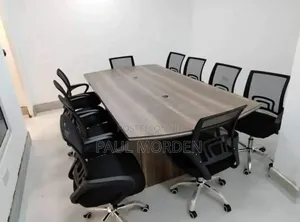 Boardroom Table With Office Mesh Chair