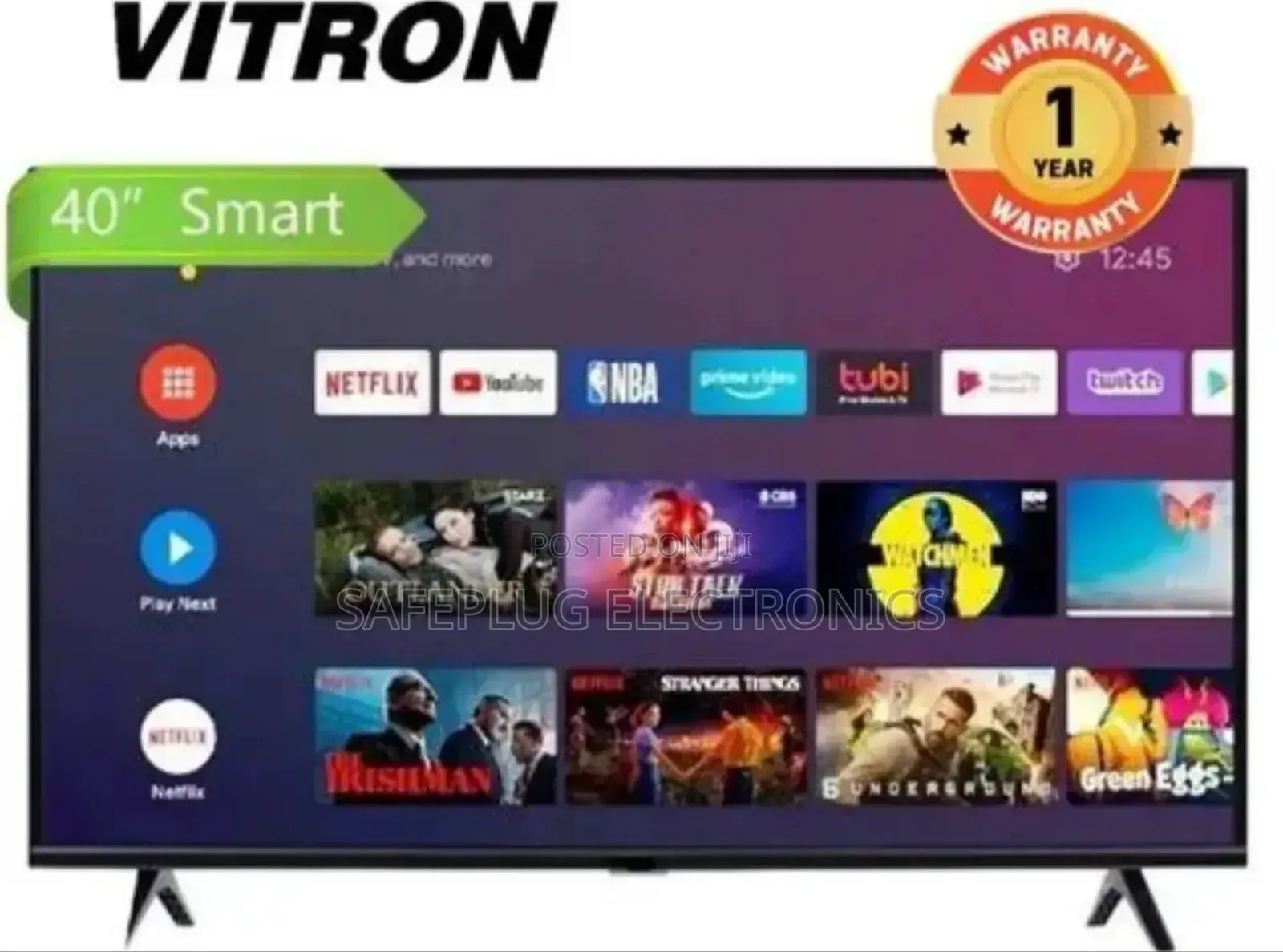 Vitron 40′′ Inch Smart Android Htc4068s Tv
